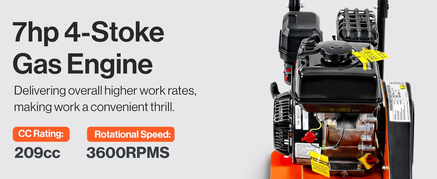 SuperHandy GUO118 B0CRMSFSYD Plate Compactor