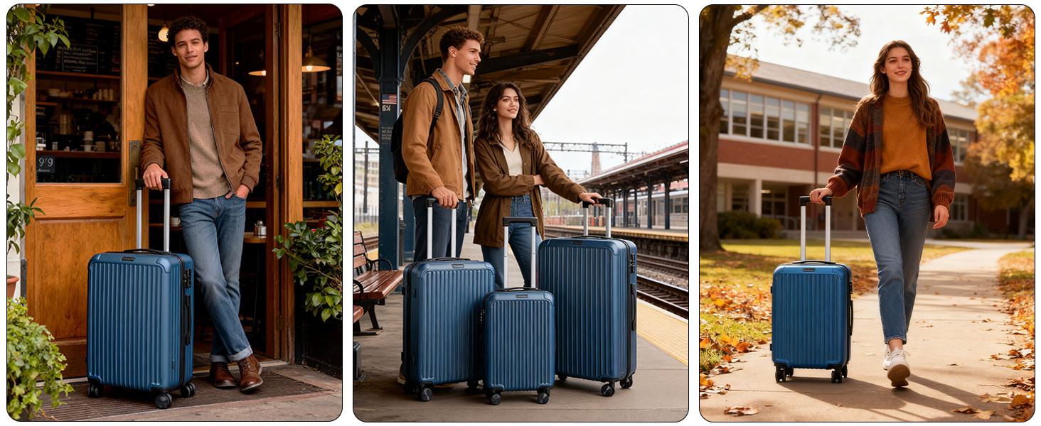 family travel luggage sets