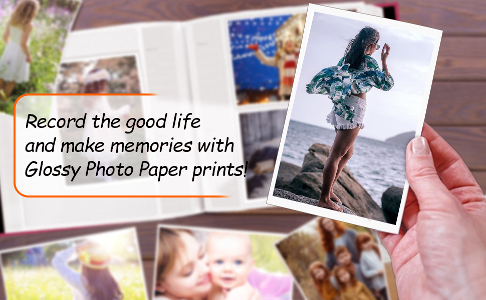 Glossy Photo Paper, 4x6“ Photo Paper for Printer Photo Printer Paper Chip Bag Printing Paper