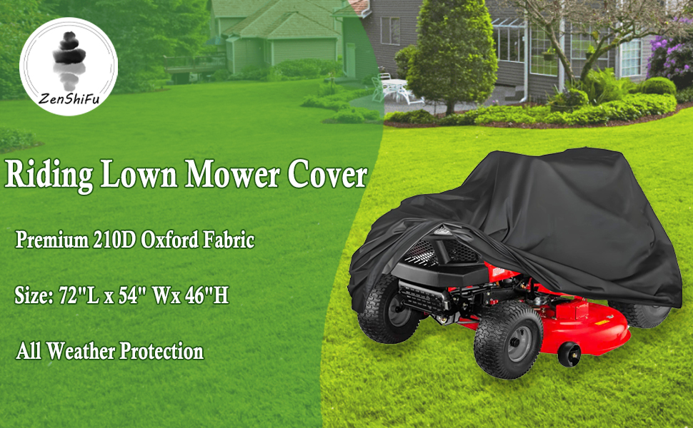 Riding Lawn Mower Cover,Lawn Mower Cover for Rider Garden Tractor. Outdoor 54