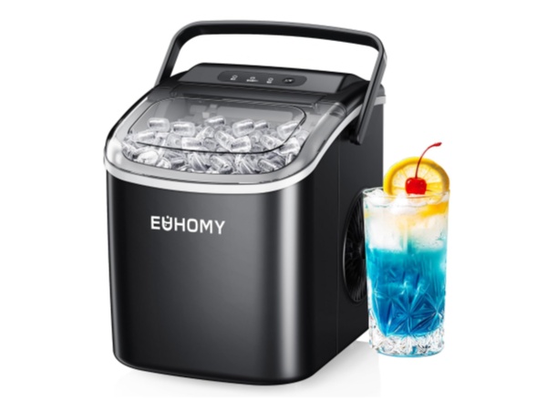 新品 EUHOMY 製氷機 家庭用 最速6分9個 ハンドル付き コンパクト Amazon.co.jp: EUHOMY 製氷機 家庭用 【高速製氷 自動洗浄機能