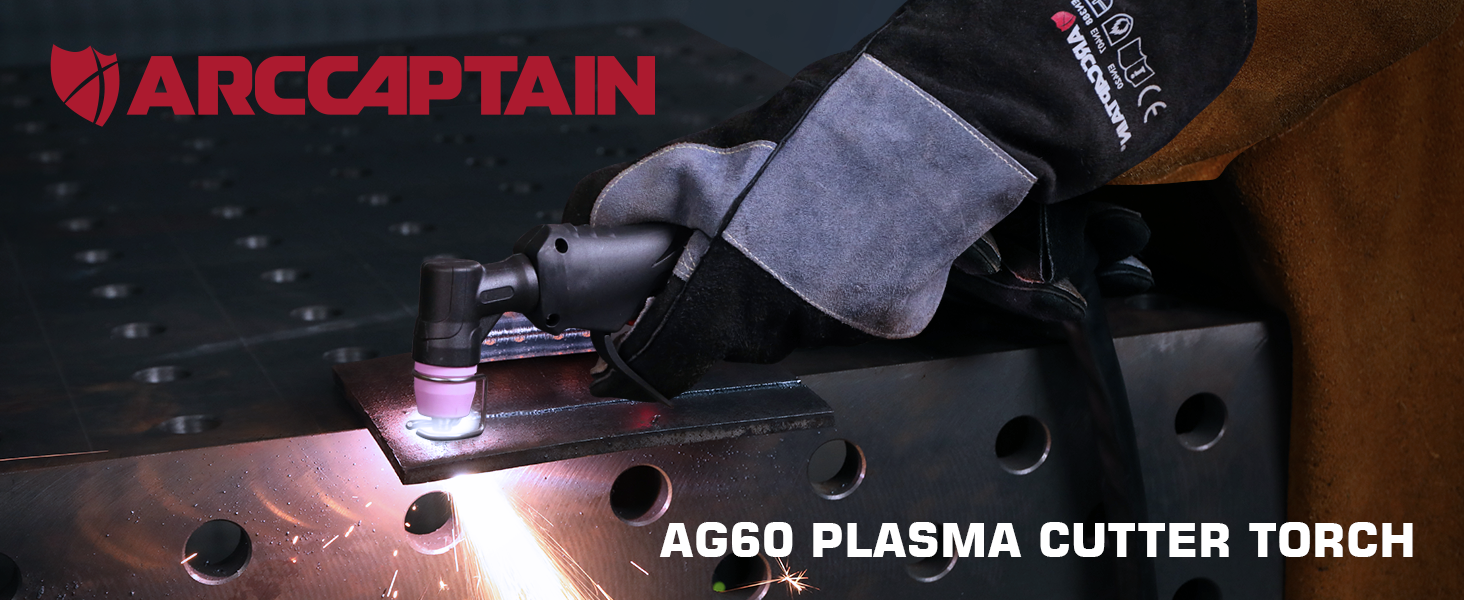 ARCCAPTAIN Plasma Cutting Torch, AG60 Plasma Torch 4 M Cable Plasma