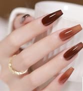 Shining She UV Nagellack Transparent,6 Farben Jelly Kristall Nude Rosa Dordeaux Rouge Braun Gel N...