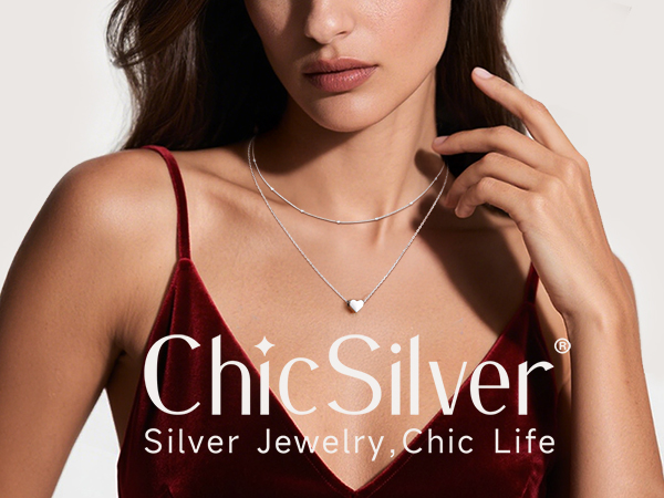 ☆TATIANA☆ Silver 925 Mini Heart Glitz Necklace NZ2427 Designer fashion, Seoul-fully created | W Concept