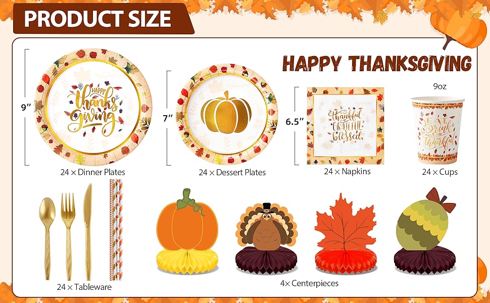thanksgiving plates