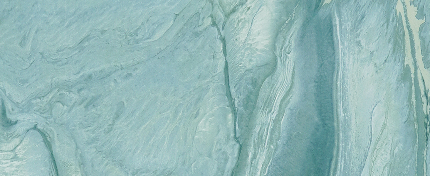 YENHOME 30"X118" Turquoise Blue Marble Contact Paper for Countertops