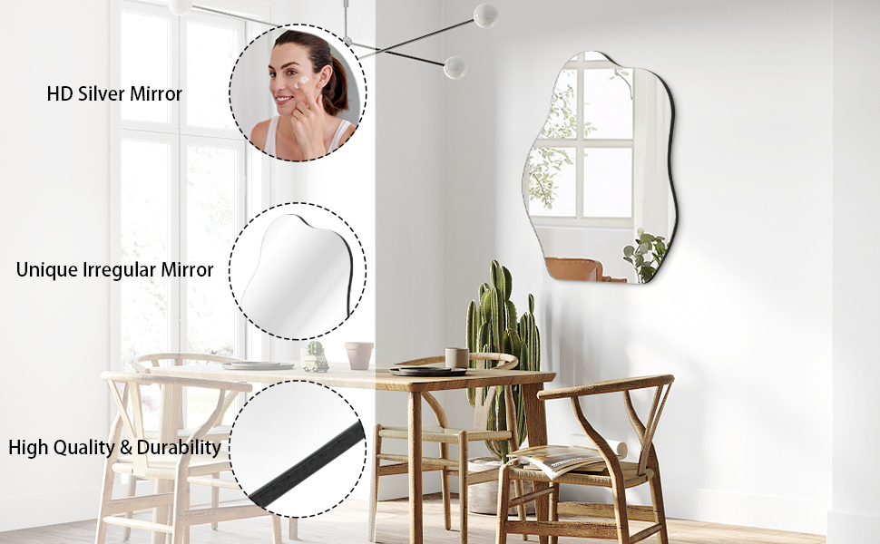 asymmetrical wall mirror