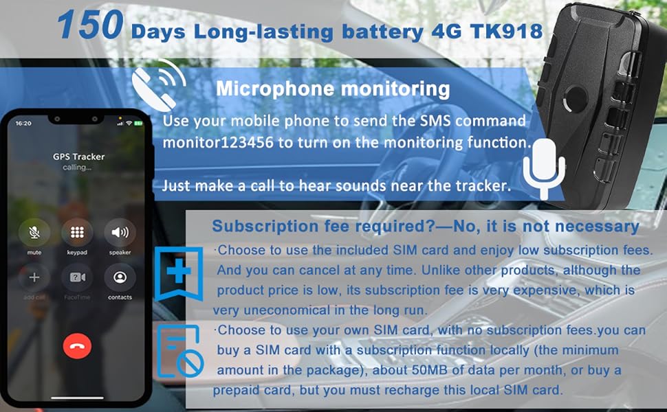 gps tracker for vehicles long battery life fleet teens