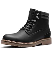 Bruno Marc Men's Lace Up Leather Ankle Boots Basic Combat and Motorcycle, Biking, Riding, Walking...