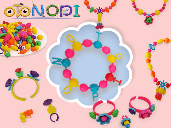 カラフルビーズの子供向けブレスレット カラフルビーズブレスレット／3個セット – SUNHOSEKI