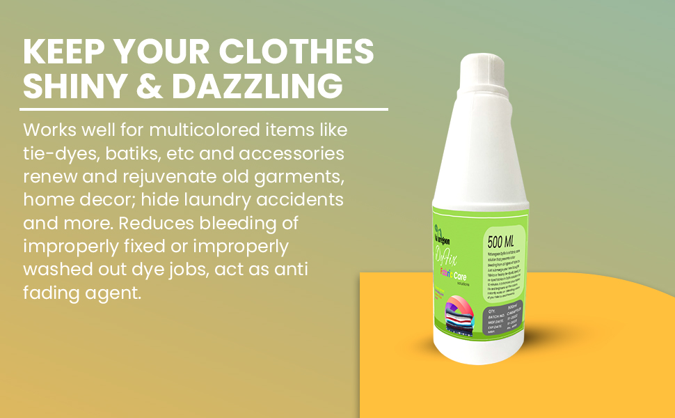 Naturegoon Fabric Colour Fixer Liquid for Clothes (500 ml) Cloth Care