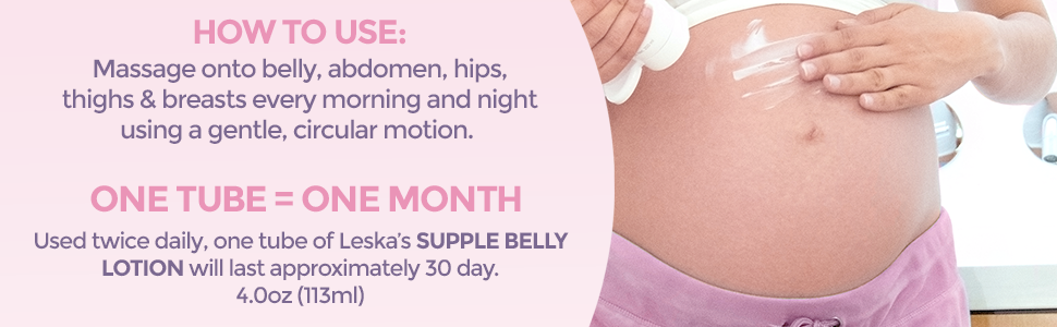 leska belly lotion stretch marks pregnancy how to use