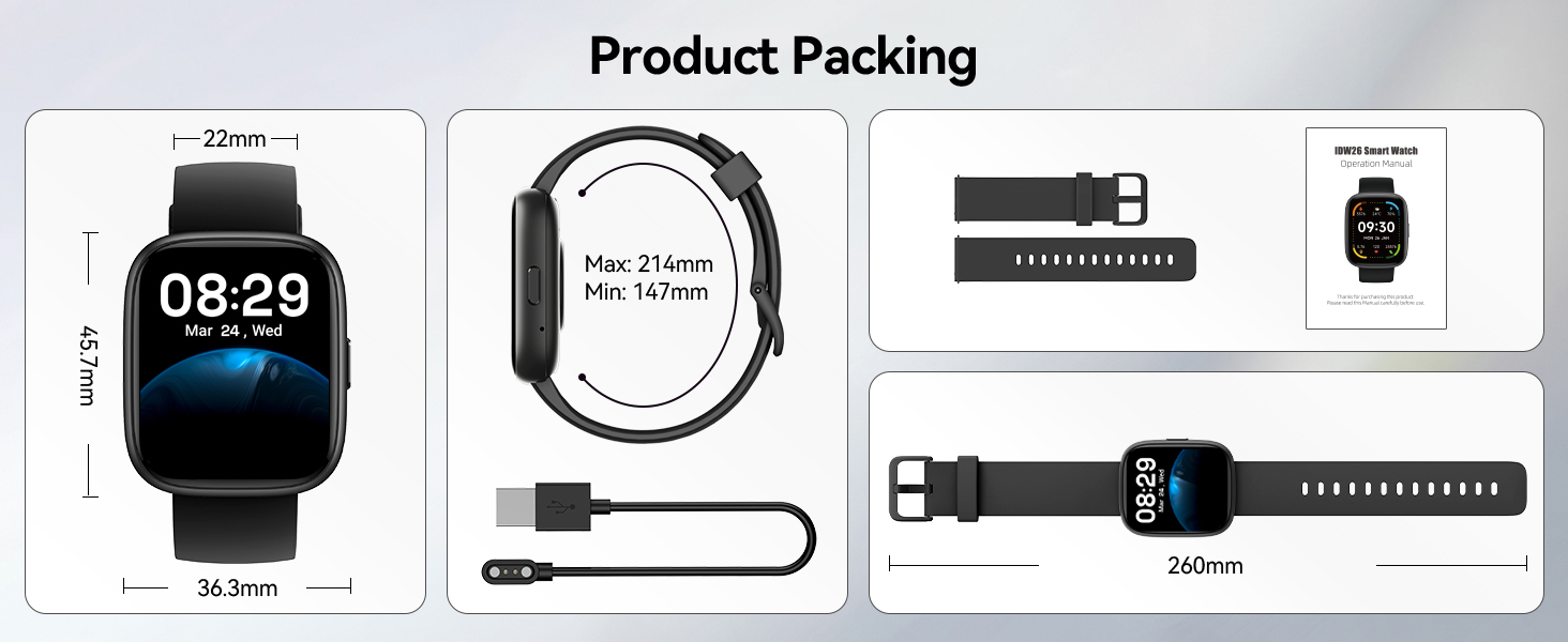 Text reads 'Product Packing'. Series of technical product diagrams or instruction manual illustrations showing various components and assembly steps.