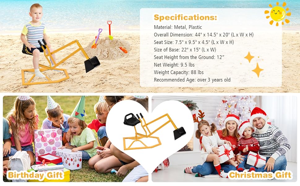 Our sand toy is perfect gift for kids.