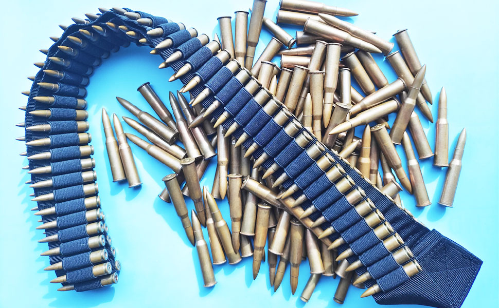 Dovodo Tactical 100 Rounds Nylon Belt for Rifle Shotgun Bullet