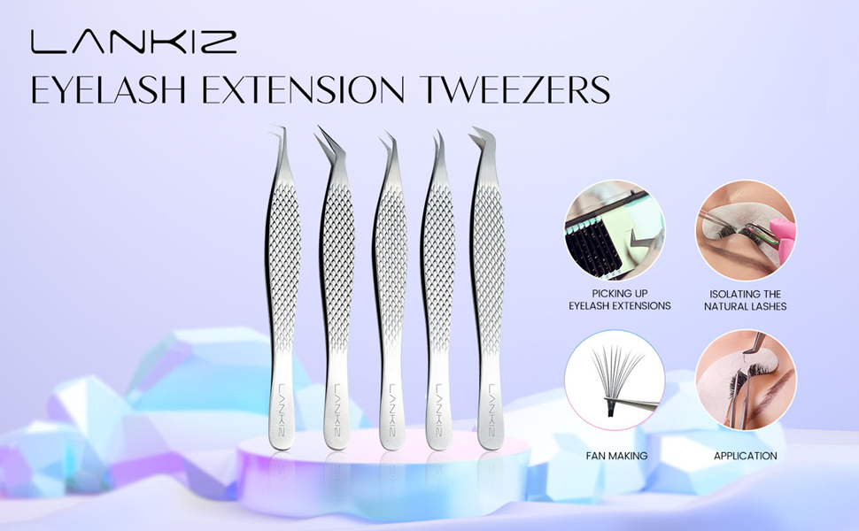 LANKIZ TWEEZERS SET 5