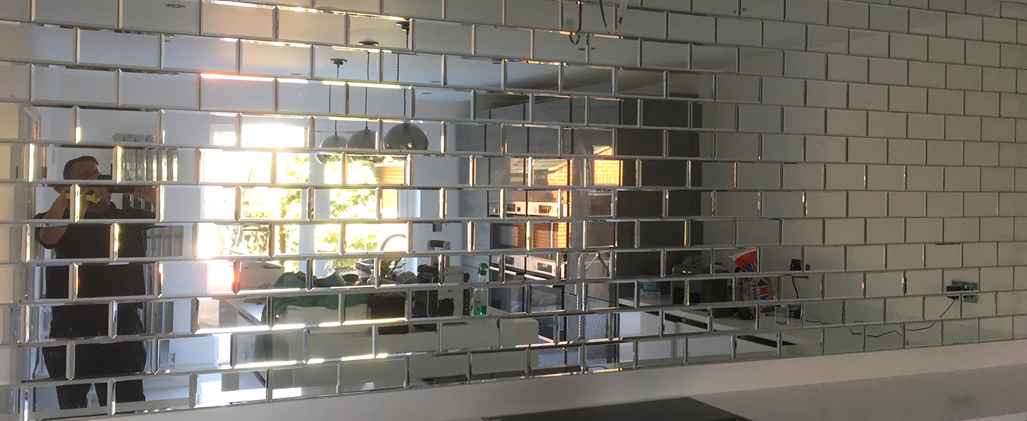 V-MOZZA Peel and Stick Mirror Tiles