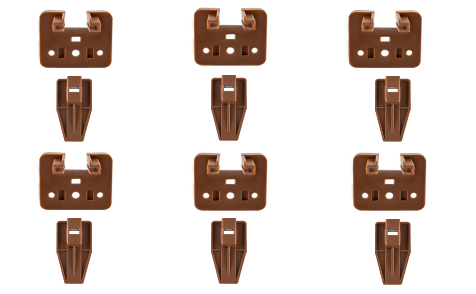 for Kenlin Rite Trak 1 Drawer Track Guide and Glides, 6 Sets of Dresser