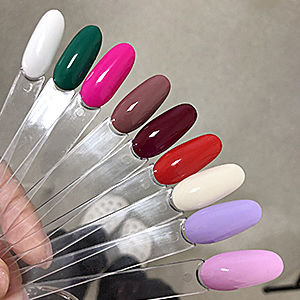 Gel Nail Polish Color Display