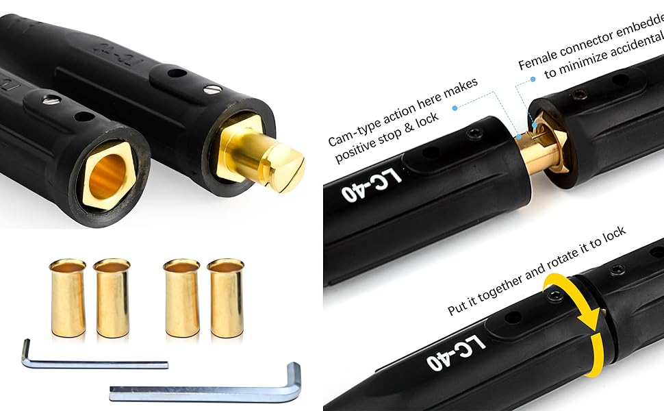 lc 40 welder connector