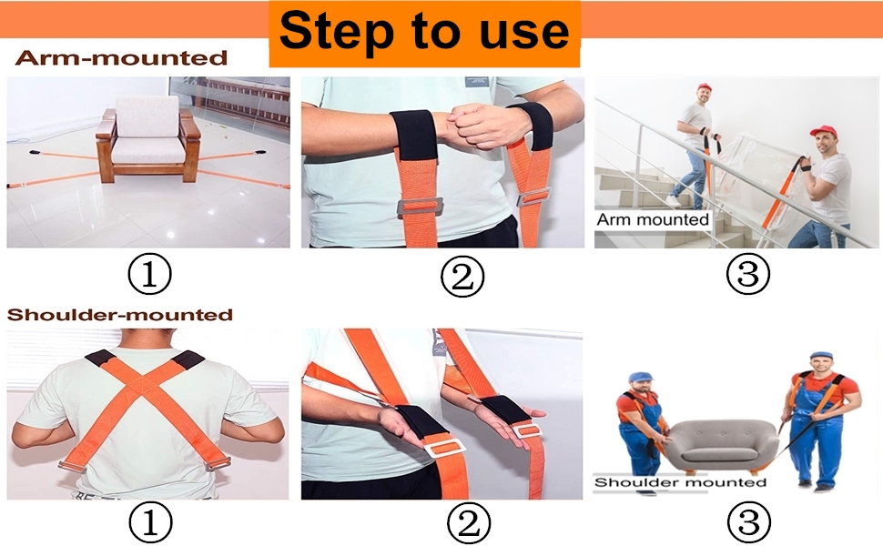 Furniture Moving Straps, YELIKIT 2Movers Adjustable Lifting Straps