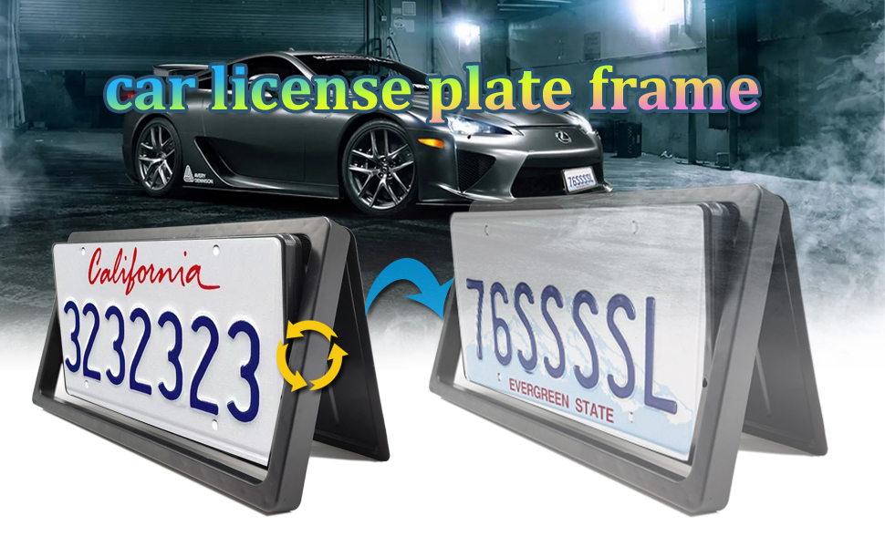 License Plate Frame, U.s License Plate Holder,Single Double