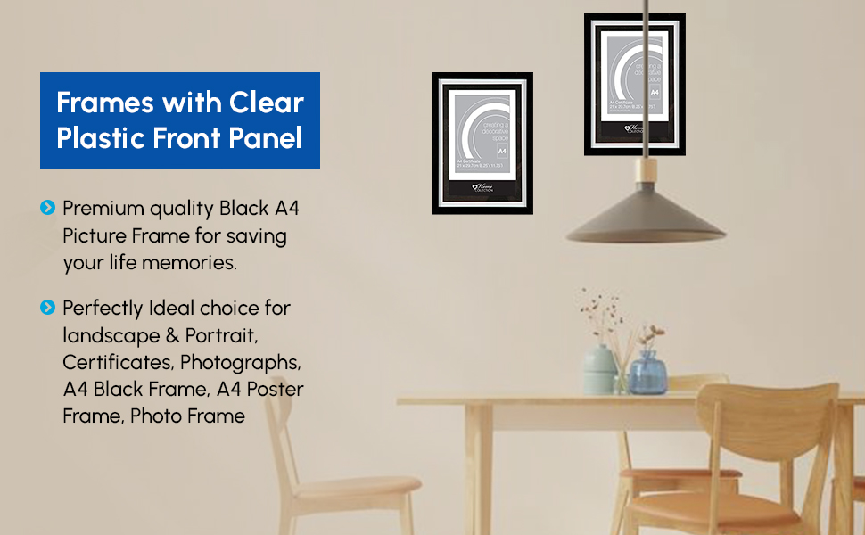 1ABOVE 3 X A4 Frames A4 Photo Frames A4 Certificate Frames A4