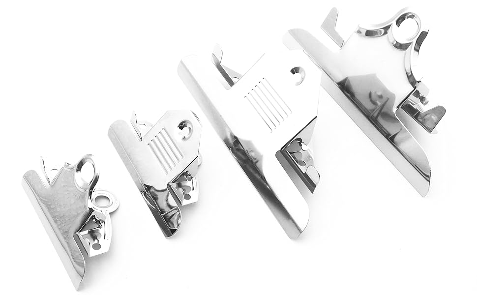 Shuokecrafts 5Pack Metal Clipboard Clips, 5.6 Inches Wide