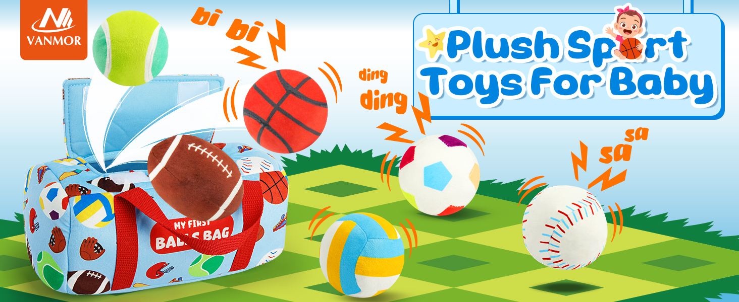 Plush sport toys for baby