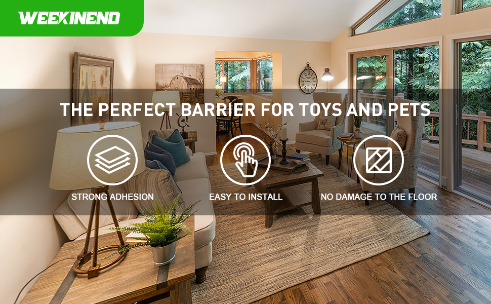 Weekinend Under Couch Blocker,Under Bed Blocker for Pets,Adjustable