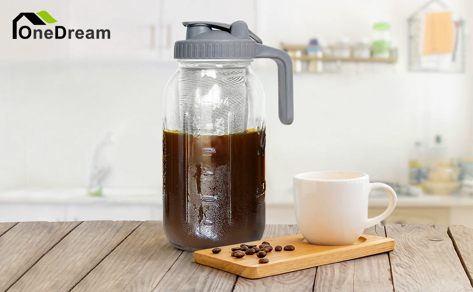 OneDream Cold Brew Coffee Maker 2 Quart 64oz Stainless
