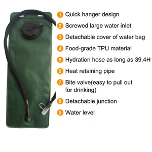 Water bag details