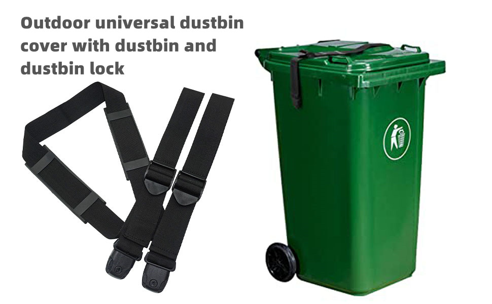 Taruimoo Outdoors Universal Trash Can Lid Strap Bin Strap