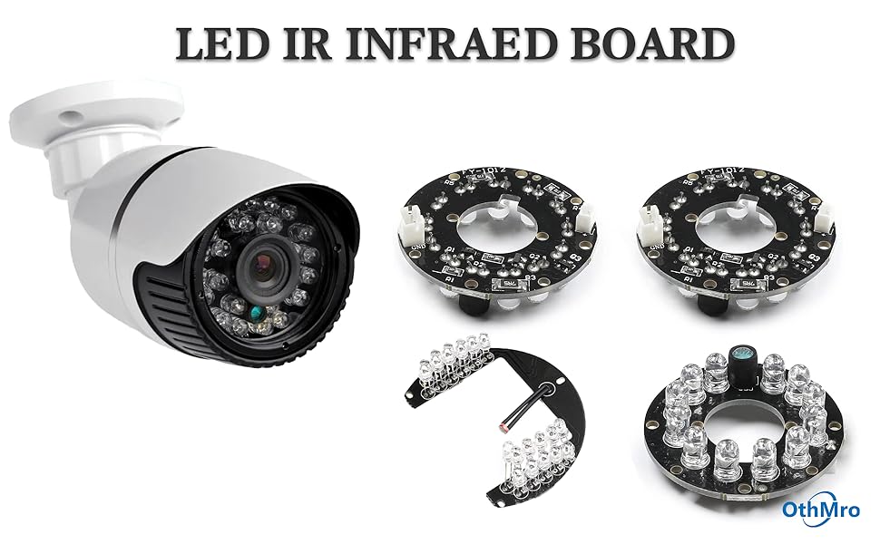 Othmro 2Pcs 72 LED IR Illuminator for Security Camera 45