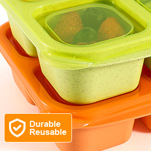 Durable Reusable Snack Lunchable Containers