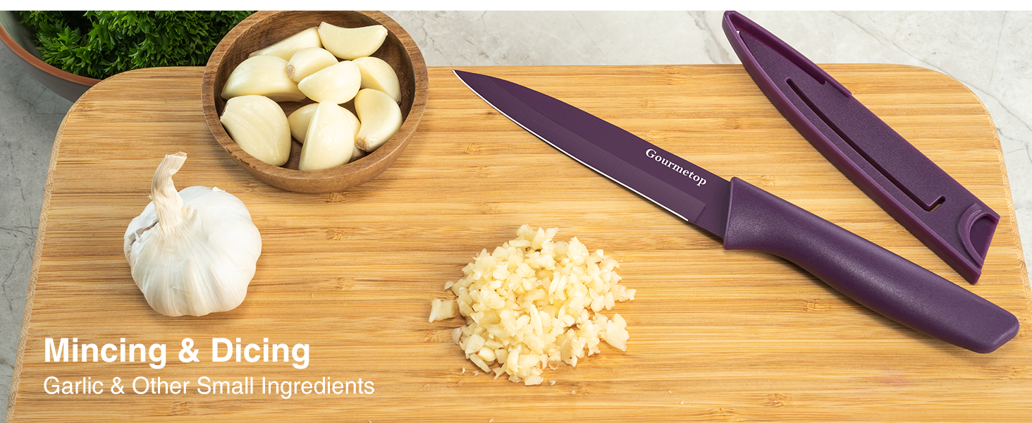 Gourmetop Paring Knife with Cover, Versatile Kitchen
