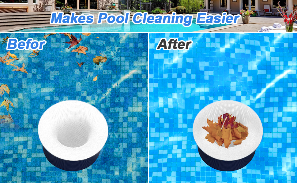 FULOWAY 50 Pack Pool Skimmer Socks, Swimming Pool Filter