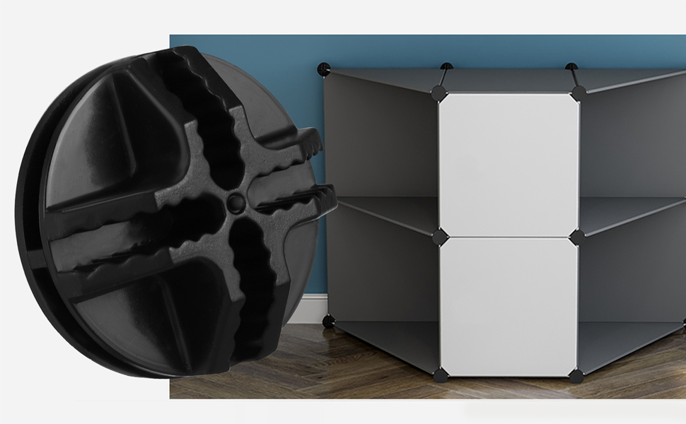 SEWACC Wire Cube Connectors 30Pcs Black Wire Grid Cube