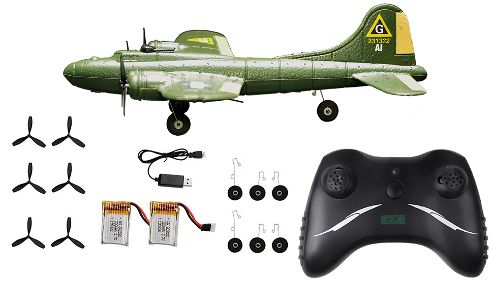 b 17  ラジコン飛行機 通販で買ったB-17 メンフィス・ベル ラジコン飛行機を飛ばして