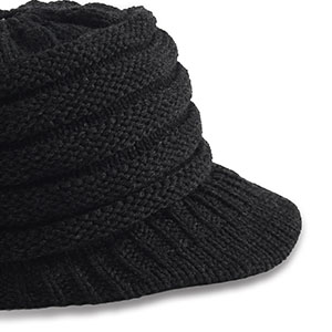 forbusite knit beanie with a bill women