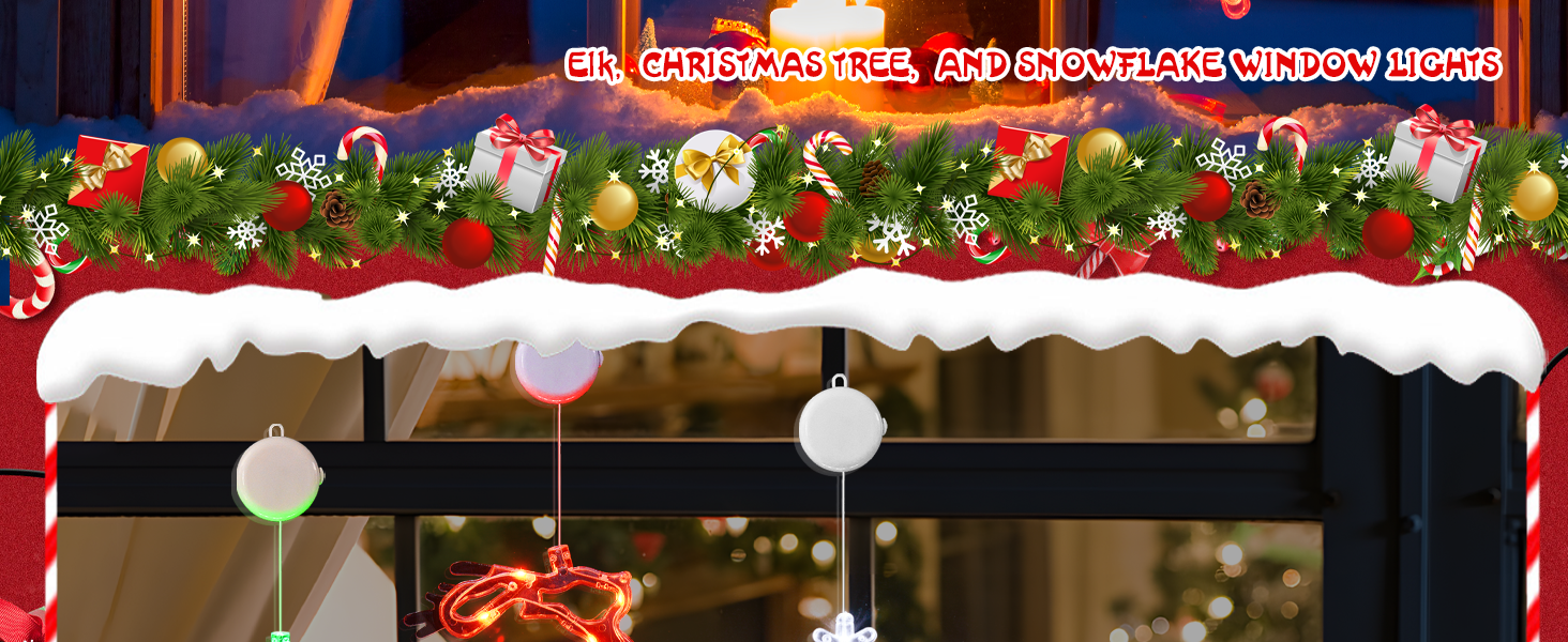Christmas window lights