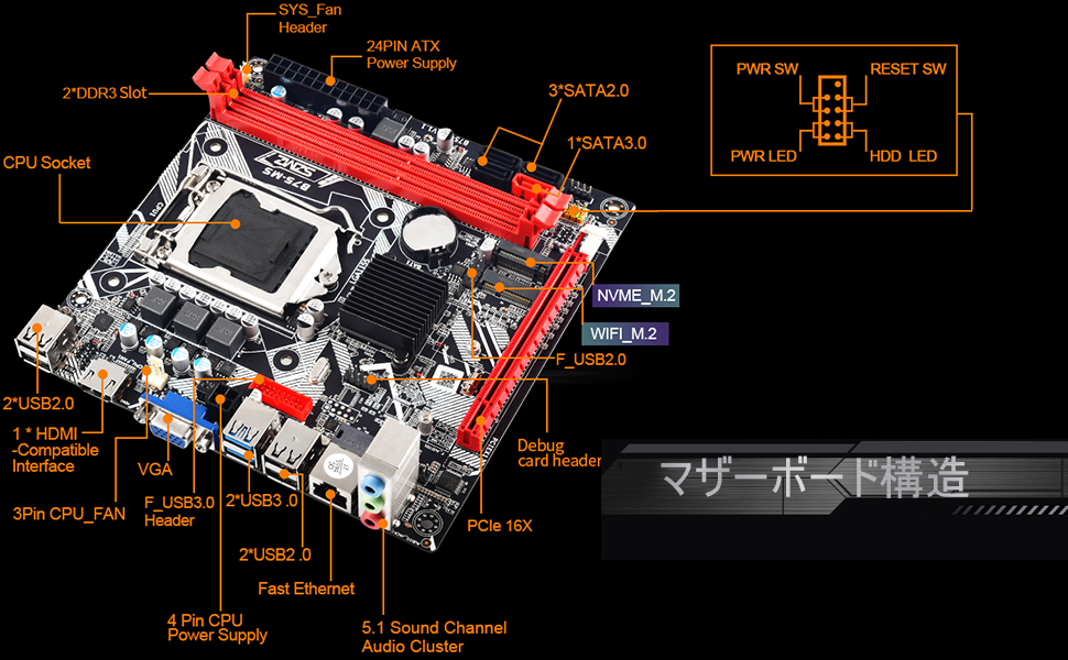 Amazon | B75 MS ミニ ITX マザーボード、DDR3 LGA 1155 PC