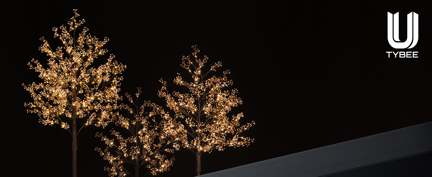 Lighted Baby's Breath Tree