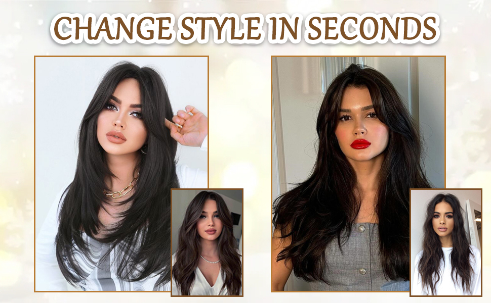 360° Cover Clip in Bangs