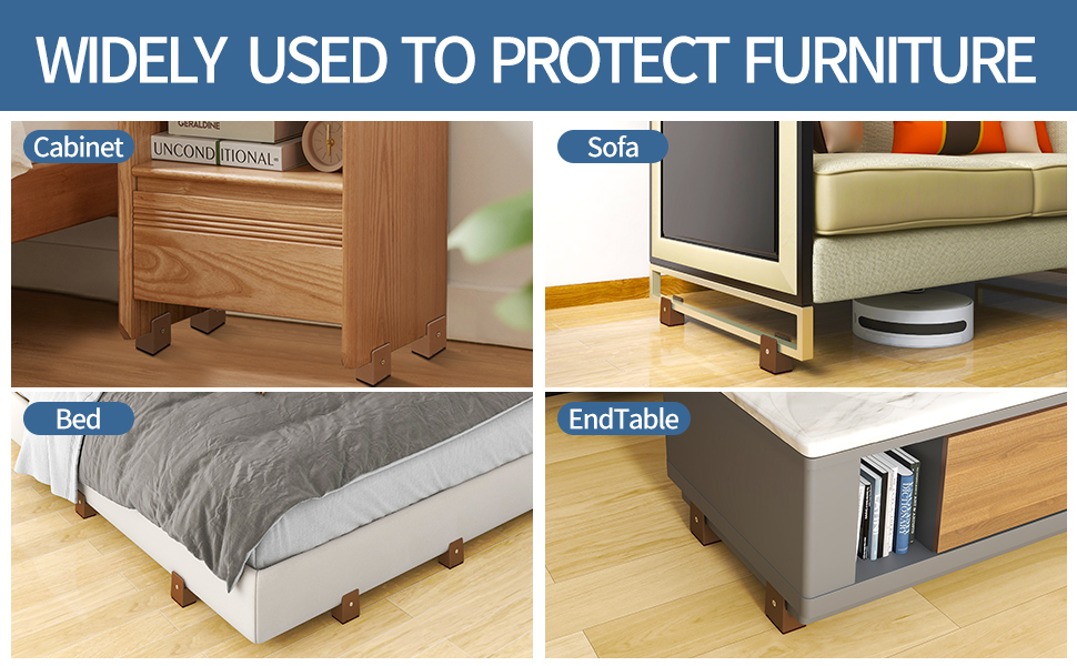 MAYZOLOP Bed Furniture Risers with Adjustable Screw Clamp