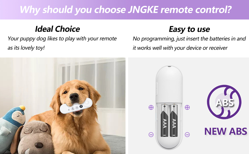 JNGKE Voice Remote Replacement Control(Remote Only) Fit for