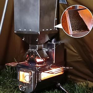Soomloom KK-STOVE ペレット燃焼器バーナー ＋ ペレットボックス 公式]SOOMLOOM official shop / Soomloom ペレット 薪兼用
