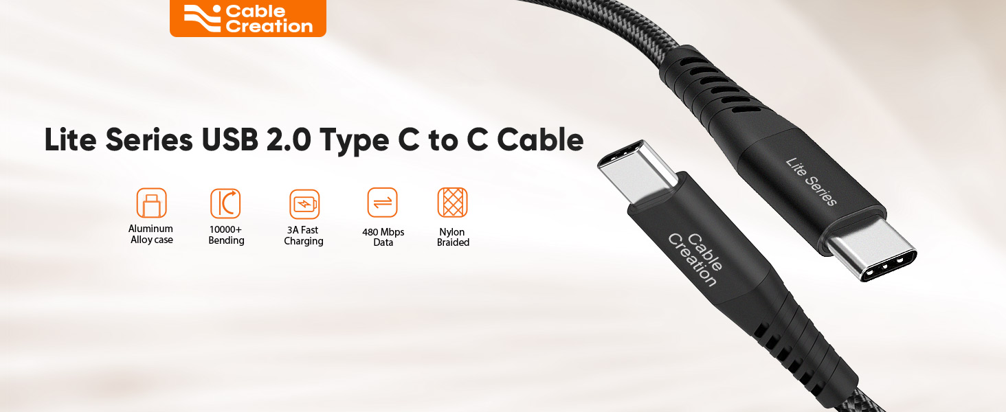 USB 2.0 Type C to C Cable