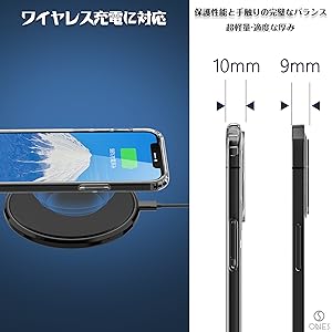 Amazon.co.jp: ONES HD全透明 iPhone 12Pro/12 ハード ケース 米