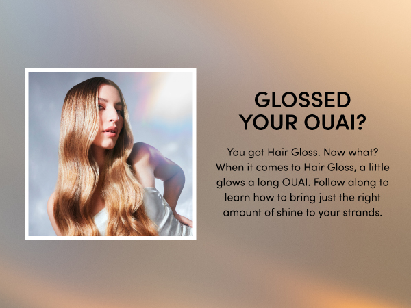 hair gloss is a heat protectant that helps treat damaged hair